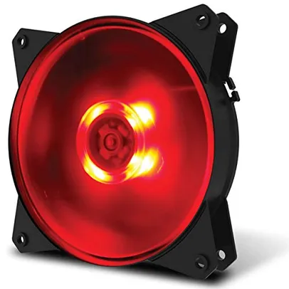 [PRIME ] Fan para Gabinete Cooler Master, MasterFan 120mm MF120L LED, Vermelho | R$ 25