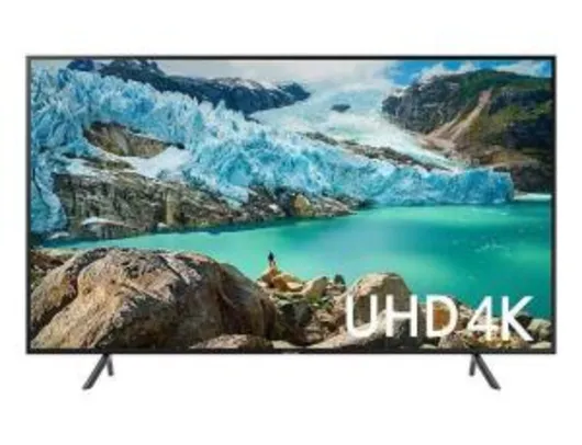 Smart TV 50" Samsung Ultra HD 4K RU7100 UN50RU7100GXZD Preto | R$ 1859