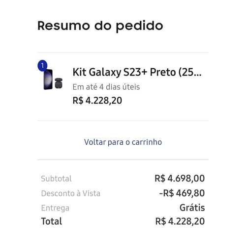 Imagem na descrição da promoção