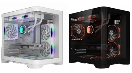 Gabinete Gamer SuperFrame Prime, Mid Tower, Vidro Temperado, M-ATX, Branco, Sem Fonte, Sem Fan