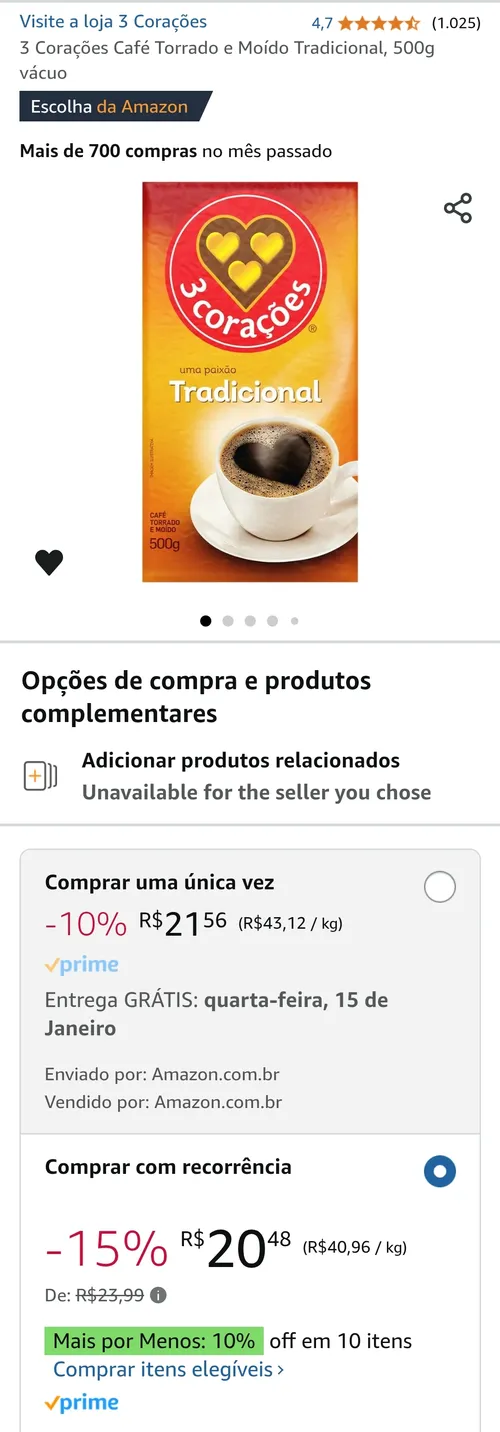 Imagem na descrição da promoção