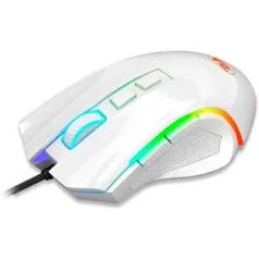 Mouse Gamer Redragon Griffin M607, RGB, 7200DPI, 6 Botões, White Lunar - M607W | R$88