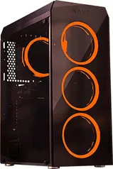 PC Gamer NAVE Urano AA01, AMD RYZEN 5 3600, 8GB, Radeon RX 570, SSD 256GB, LINUX, PRETO, MEDIO