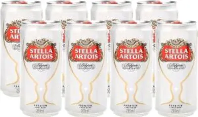 Cerveja Stella Artois 8 unidades [R$6,40 cashback - R$18] | R$25