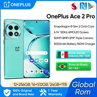 [Do Brasil] Smartphone Oneplus Ace 2 Pro, Snapdragon 8 Gen 2, 120Hz