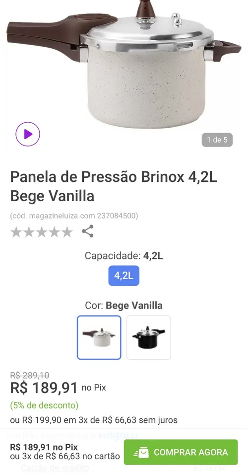 Imagem na descrição da promoção