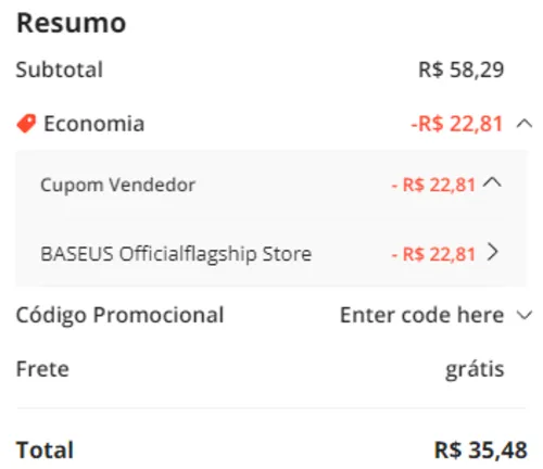 Imagem na descrição da promoção