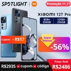 Celular Xiaomi 12T Pro Smartphone 8/12GB+256GB - 200MP Câmera - 120Hz