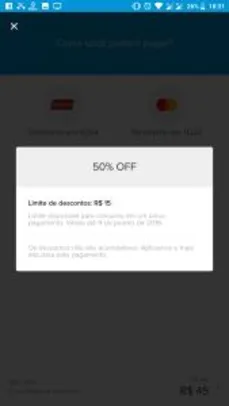 [APENAS TIM] 50% OFF em Recargas de Celular no Mercado Pago (Max. R$15)