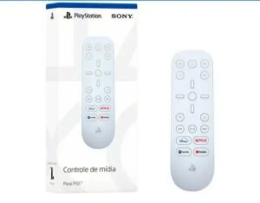 Saindo por R$ 166,41: Controle Remoto para PS5 Sony Controle de Mídia | R$167 | Pelando