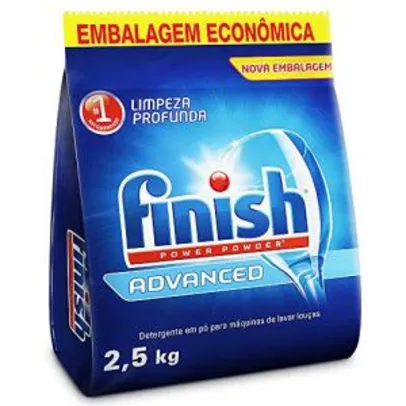 Detergente em Pó Para Lava Louças Finish Advanced, 2,5kg - R$57