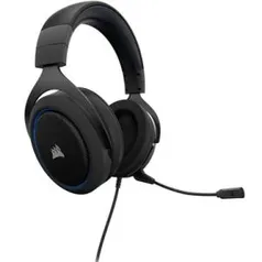 Headset Gamer Corsair Preto e Azul HS50 - R$199