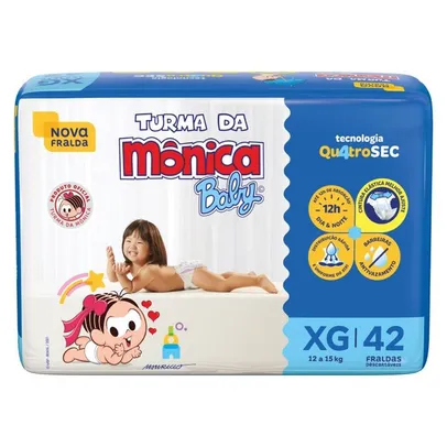 Fralda Turma Da Mônica Baby Xg Com 42 Unidades - PanVel Farmácias