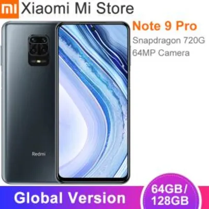 Smartphone Xiaomi Redmi Note 9 Pro 6GB RAM + 64GB | R$1.154