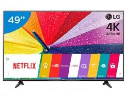 [Clube do Lu] Smart TV 4K Ultra HD LED 49" LG 49UF6800 - Conversor Integrado 2 HDMI 1 USB webOS Wi-Fi por R$ 2659