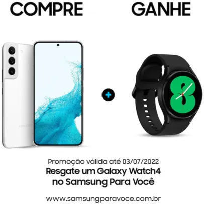 [APP] Smartphone Samsung Galaxy S22 Plus 128GB 5G 8GB RAM Tela 6.6 + Galaxy Watch4