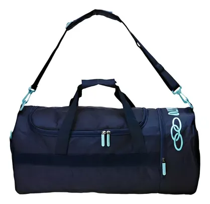 Bolsa Olympikus Academia Gym Bag Bg Cor Marinho/piscina Desenho Do Tecido Lisa