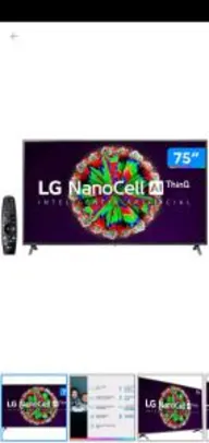 Smart TV LG NanoCell 75" 75NANO79SNA | R$ 6174