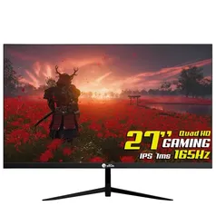 Monitor Gamer Ninja Tenseigan, 27 Pol, Quad HD, IPS, 1ms, 165Hz, FreeSync, HDR, HDMI/DP, Black, MGN-008-27B