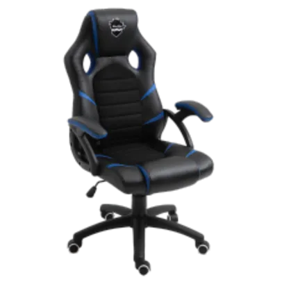 Cadeira Gamer Ninja Hiryu, Preto e Azul