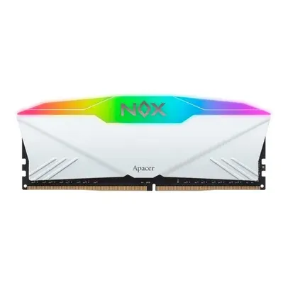 Memoria Apacer Nox, RGB, 16GB (1x16GB), DDR4, 3200MHz, C16, Branca, AH4U16G32C28YNWAA-1