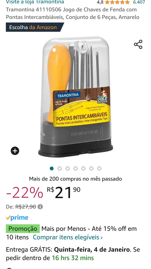 Imagem na descrição da promoção