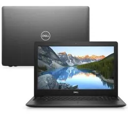 Notebook Dell Inspiron 3583-D05P Intel Pentium Gold 4Gb 500Gb 15" Linux Mcafee Preto R$1952