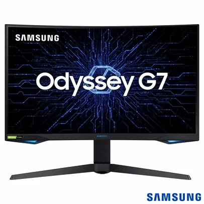 Monitor Gamer Curvo Samsung Odyssey 27” WQHD, 240Hz, 1ms, G-sync, Freesync, Premium Pro | R$3.999