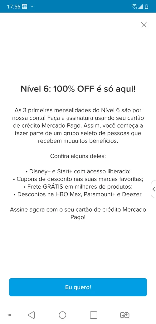 Imagem na descrição da promoção