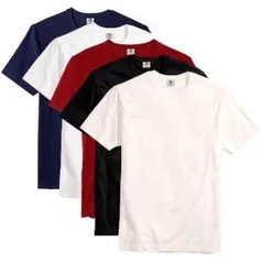 Kit com 5 Camisetas Slim Básica Algodão Part.B Enseada Masculino | R$ 70