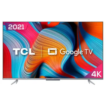 Smart TV Android 75" TCL Led 4K UHD 75P725 HDR10 Bluetooth Google Assistant Borda Ultrafina Wi-Fi  3