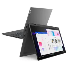 Notebook Lenovo 2 em 1, Intel CoreT i7 1165G7, 8GB, 256GB ssd, Tela de 14, Grafite, Ideapad Flex 5i - 82LT0000BR