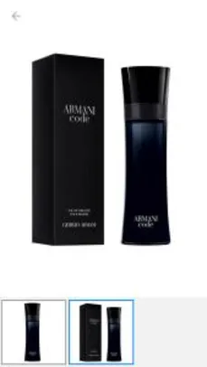 [Clube da Lu + R$150.00 de volta] Armani Code Giorgio Armani - Perfume Masculino - Eau de Toilette | R$ 373