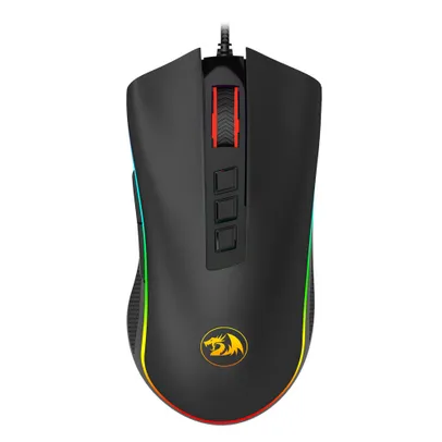 Mouse Gamer Redragon Cobra rgb, 7 Botões, 10000DPI, M711, Preto