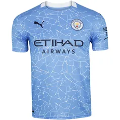 (PRIMEIRA COMPRA) Camisa Manchester City I 20/21 Puma - Masculina 