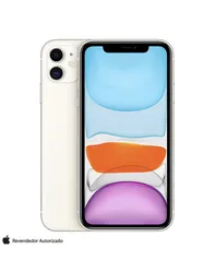 iPhone 11 Apple (128GB) Branco, Tela de 6,1", 4G e Câmera de 12 MP