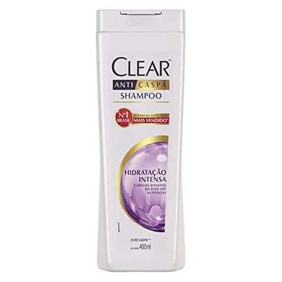 Clear Anticaspa Hidratação Intensa Shampoo, 400 ml