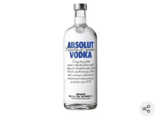 Absolut Vodka 1000ml 2 Unidades | R$109