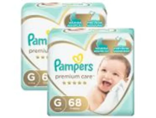 Kit Fraldas Pampers Premium Care Tam. G 