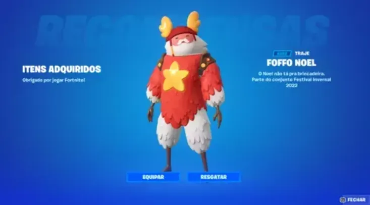 Fortnite: Foffo Noel + 14 dias de presentes  no Fornite!