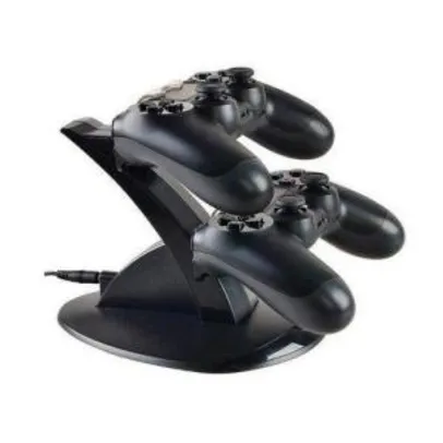 Dock Station Duplo Para Controle Ps4 Base Carregadora De Mesa - R$17