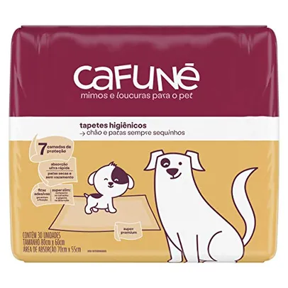 Tapete Higiênico Cafuné Slim 30 unidades [RECOR. + 10 UNID. + CUPOM]