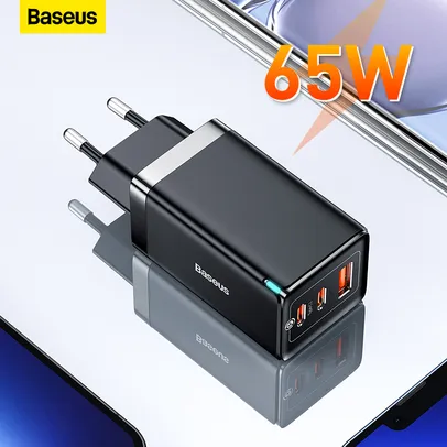 Carregador Baseus 65w Gan  4.0 3.0 Tipo C Pd