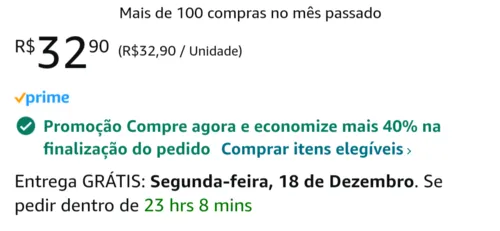 Imagem na descrição da promoção