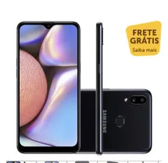 Samsung Galaxy A10s 32GB 6.2" 2GB RAM Câmera Traseira Dupla 13MP 2MP Preto