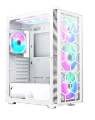 Gabinete Gamer Montech x3 Glass, Mid Tower, White, ATX, 6 Fans, Vidro Temperado