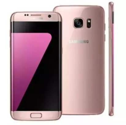 Smartphone Samsung Galaxy S7 edge Rose com 32GB, Tela 5.5", Android 6.0, 4G, Câmera 12MP e Processador Octa-Core - R$1419