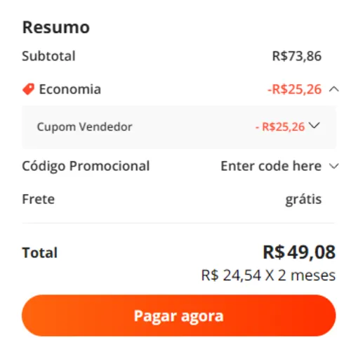 Imagem na descrição da promoção