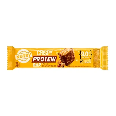 Nutry, Barra de Proteína Crispy, Pasta de Amendoim - 30g