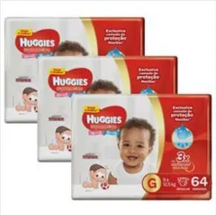 Fralda Huggies Turma da Mônica Supreme Care G - Kit com 192 Unidades